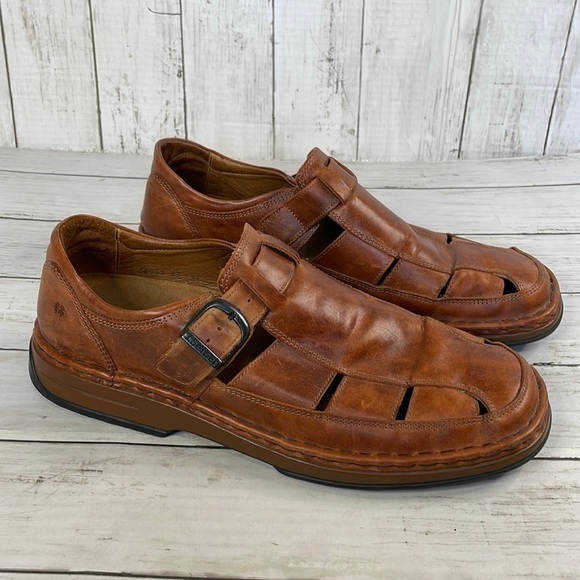 Josef Seibel Whiskey Brown Fisherman Sandals - Picture 1 of 13